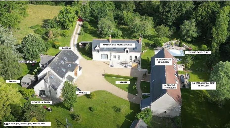 Les Gites De La Pellerie - 2 Piscines Interieur & Exterieur - Touraine - 3 Gites - Familial, Calme, Campagne Saint-Branchs ภายนอก รูปภาพ
